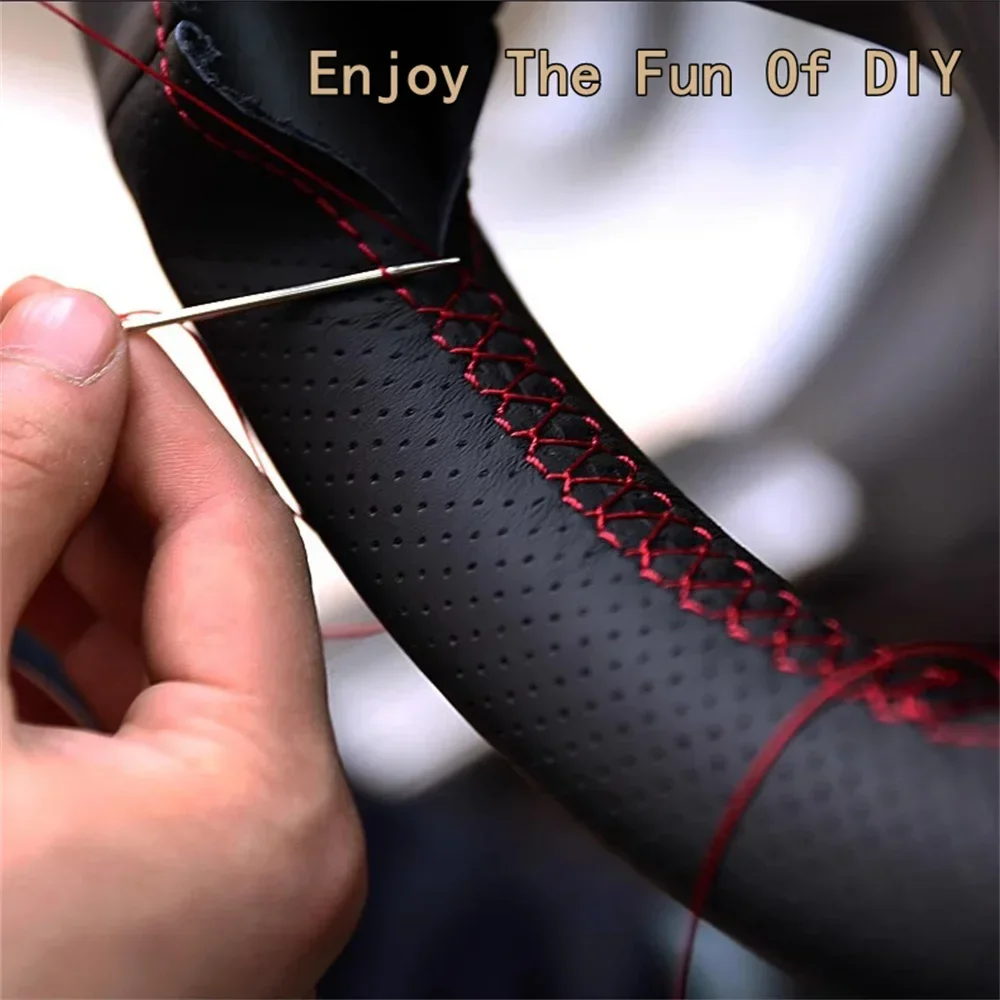 DIY Car Steering Wheel Cover Carbon Fiber Leather For Honda Accord 7th 2003 2004 2005 2006 2007 Car Interior Accessories view 5