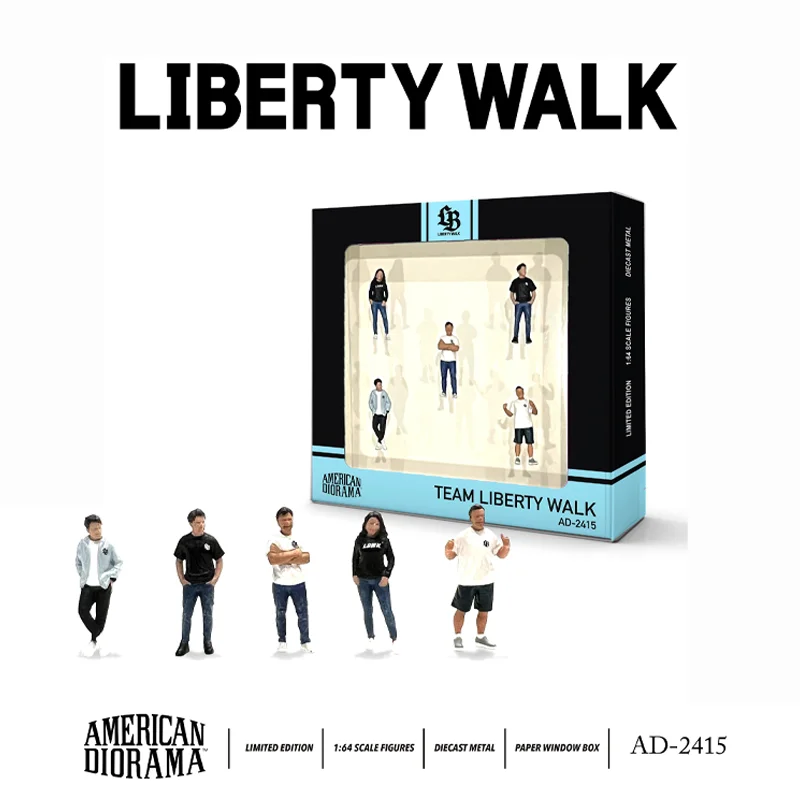 AD 1/64 Liberty Walk Tent Set Veicolo a motore giocattolo in lega Regali modello in metallo pressofuso