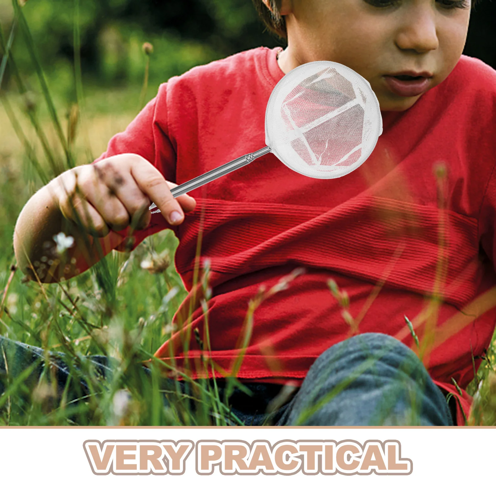 2 قطعة شبكة صيد تلسكوبية من الفولاذ المقاوم للصدأ قابلة للتمديد شبكة دقيقة لبركة حوض السمك المحمولة صيد الأسماك قابل للسحب باليد