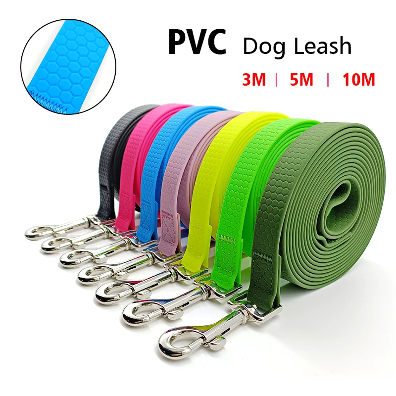 Waterproof PVC Dog Leash 3M 5M 10M Durable Long Strap Small Big Pet Lead Rope 3 5 10 Meters Cat Walking Line Outdoor Supplies