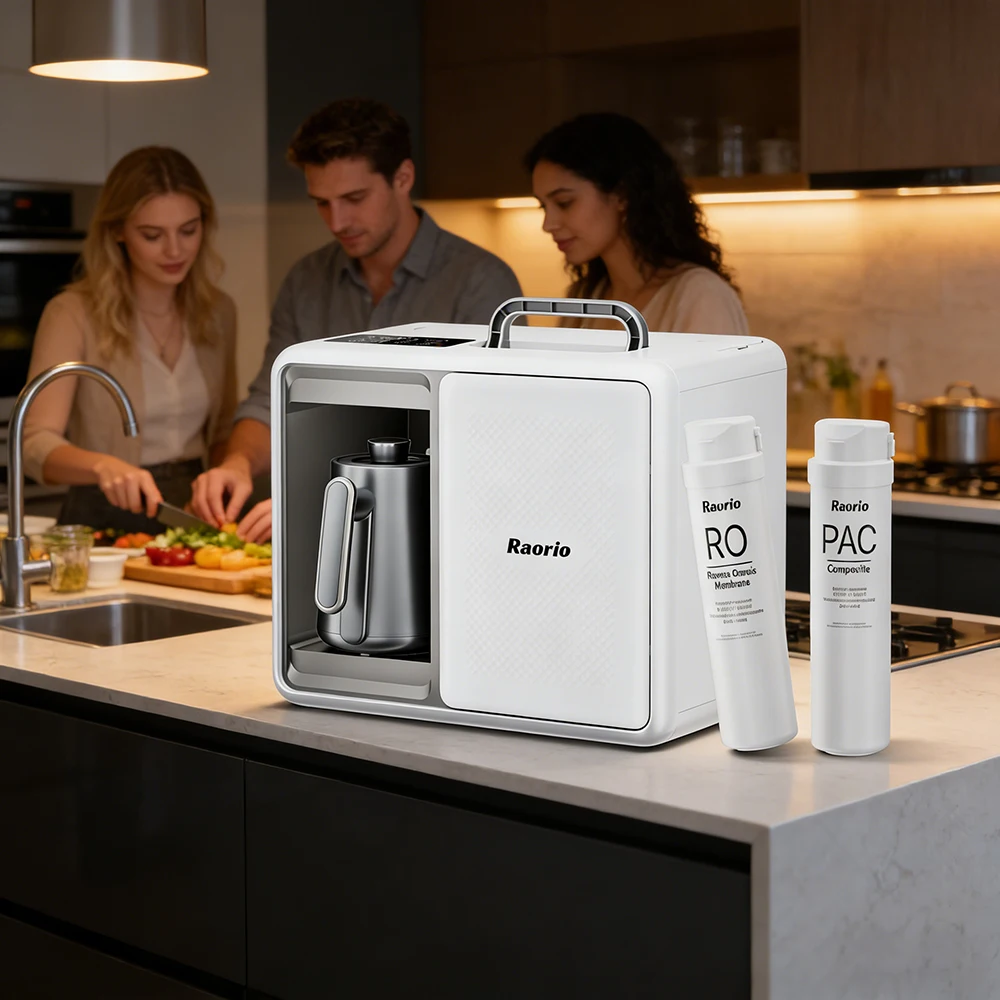

Портативный 5-ступенчатый фильтр для воды обратного осмоса и электрочайник для автономного проживания, с УФ-фильтром для очистки воды и приготовления кофе методом пуровер