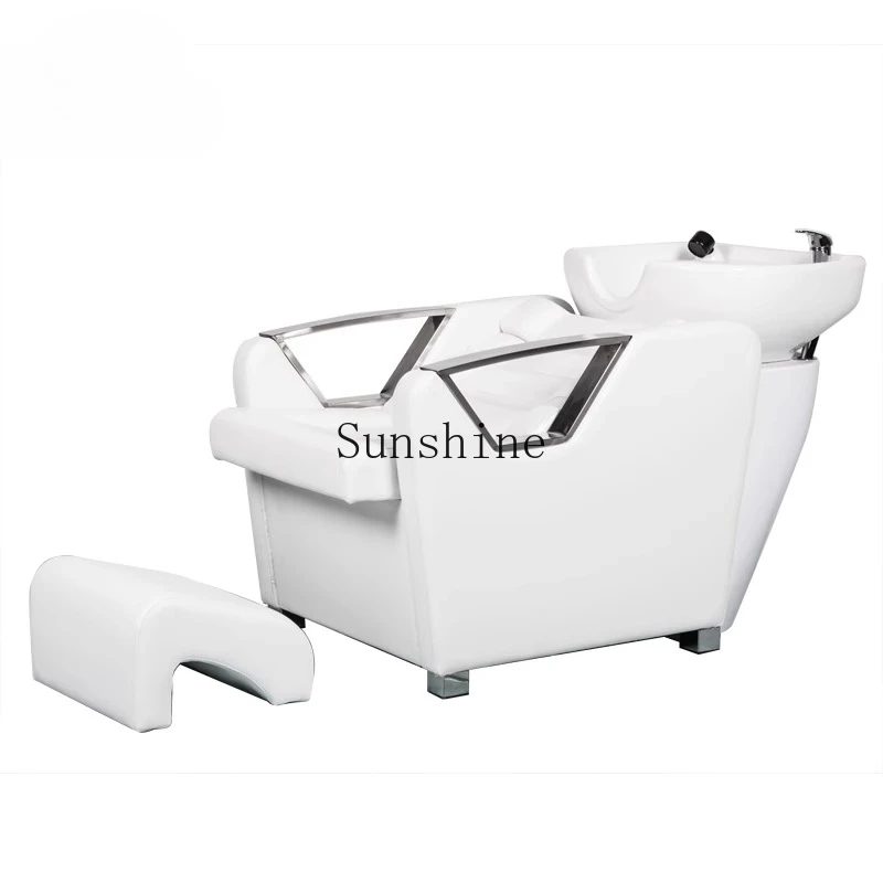 

Shampoo, beauty salon, flush bed, semi-reclining medical bed