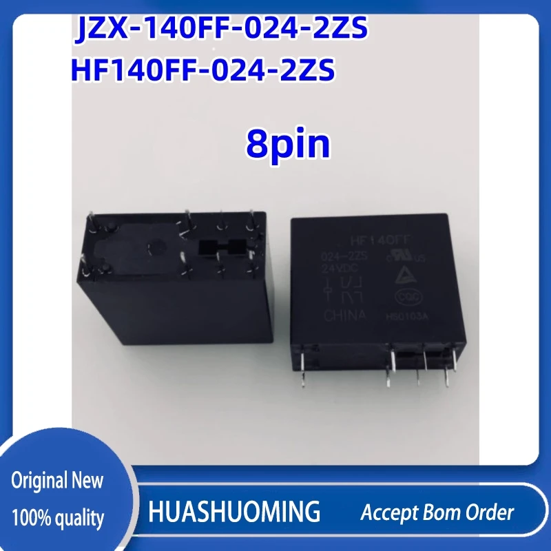 5PCS/Lot   New   JZX-140FF HF140FF 024-2ZS JZX-140FF-024-2ZS  HF140FF-024-2ZS 8PINS 10A 24VDC