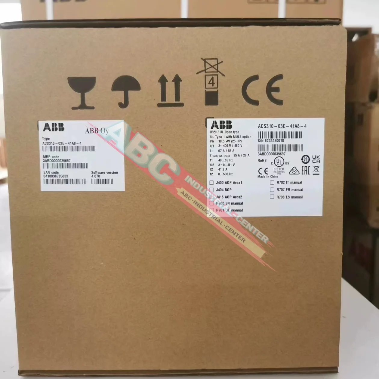 Inverter ACS310-03E-34A1-4 baru ACS310-03E-41A8-4