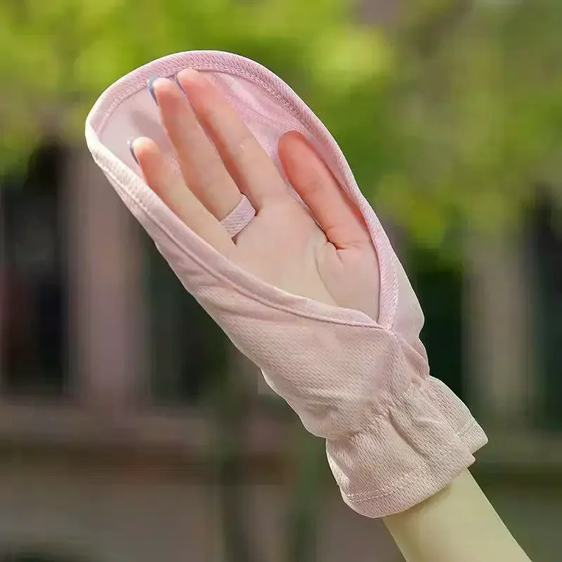 Women's Sun Protection Gloves For Driving And Cycling (Short Style)