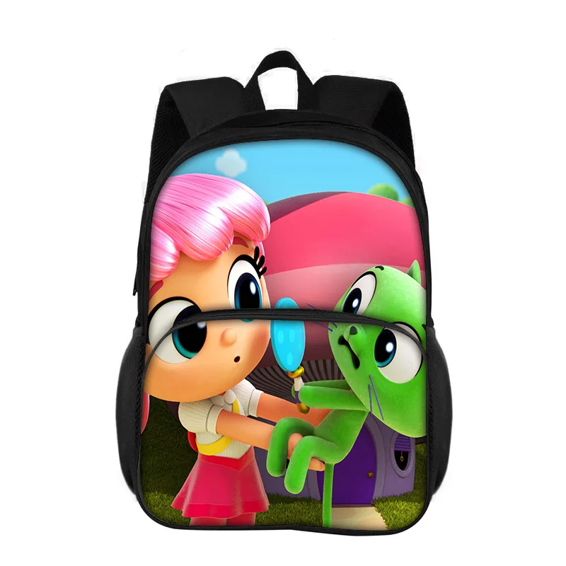 True and the Rainbow Kingdom round patch backpack with large capacity cartoon print for kindergarten children and students