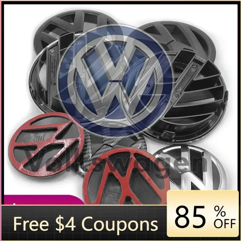 

Наклейка на автомобиль 2026: Новые стильные молдинги для VW Volkswagen Jetta MK5 Golf, 1 шт., 56D853630C, 135 мм, 113 мм, логотип Volkswagen на передний бампер