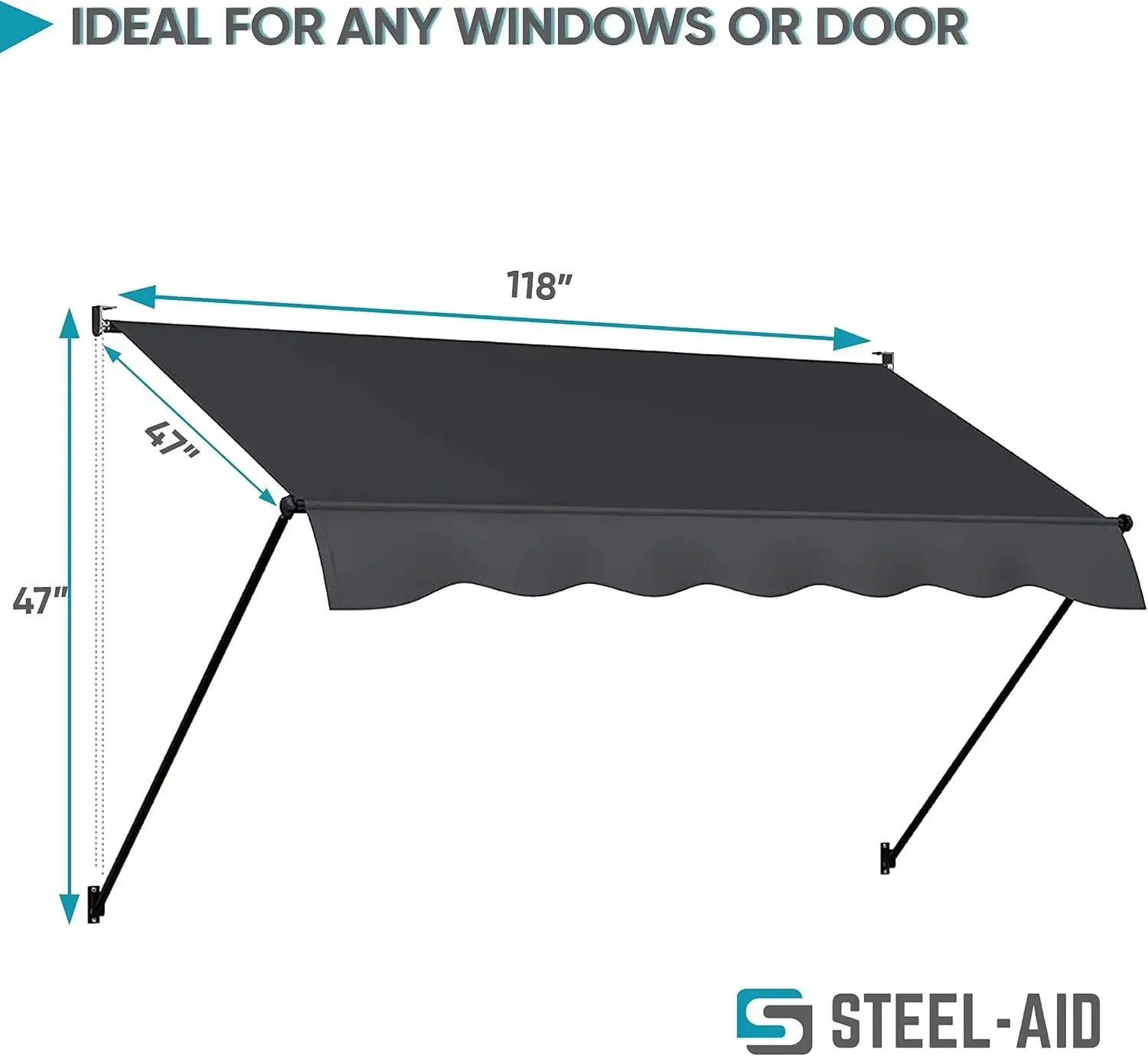 Brand new fast shippingBestsellerManual Retractable Awning | 118