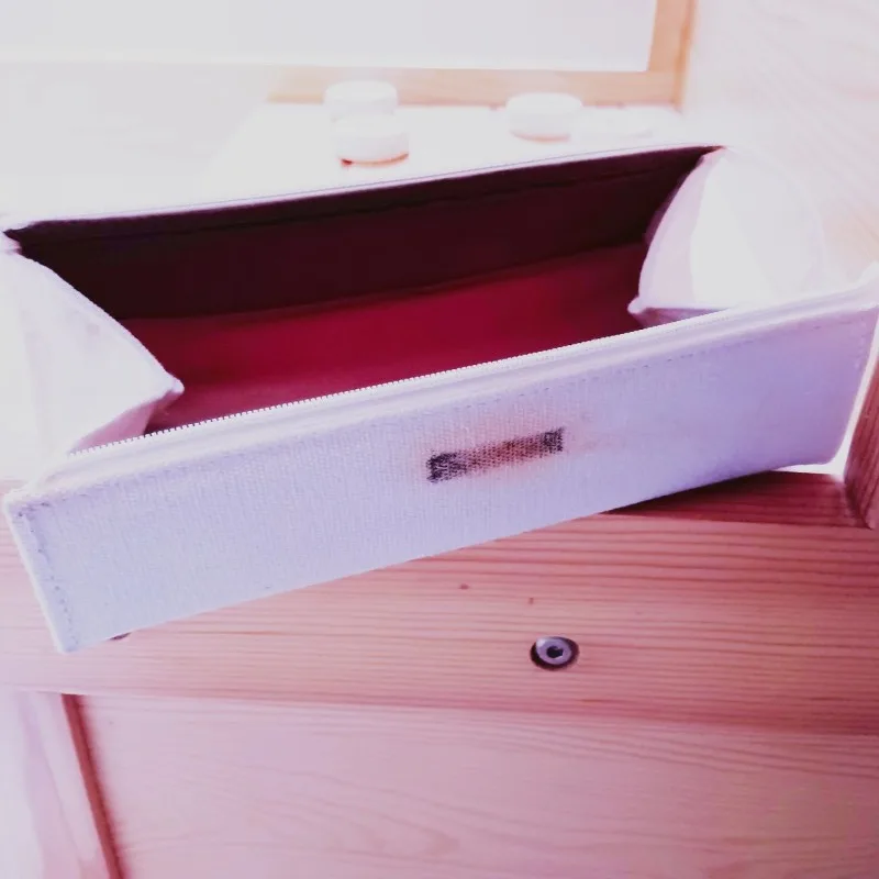 Design stationery bag The first batch of high-value large-capacity double-layer medium-size minimalist daily necessities