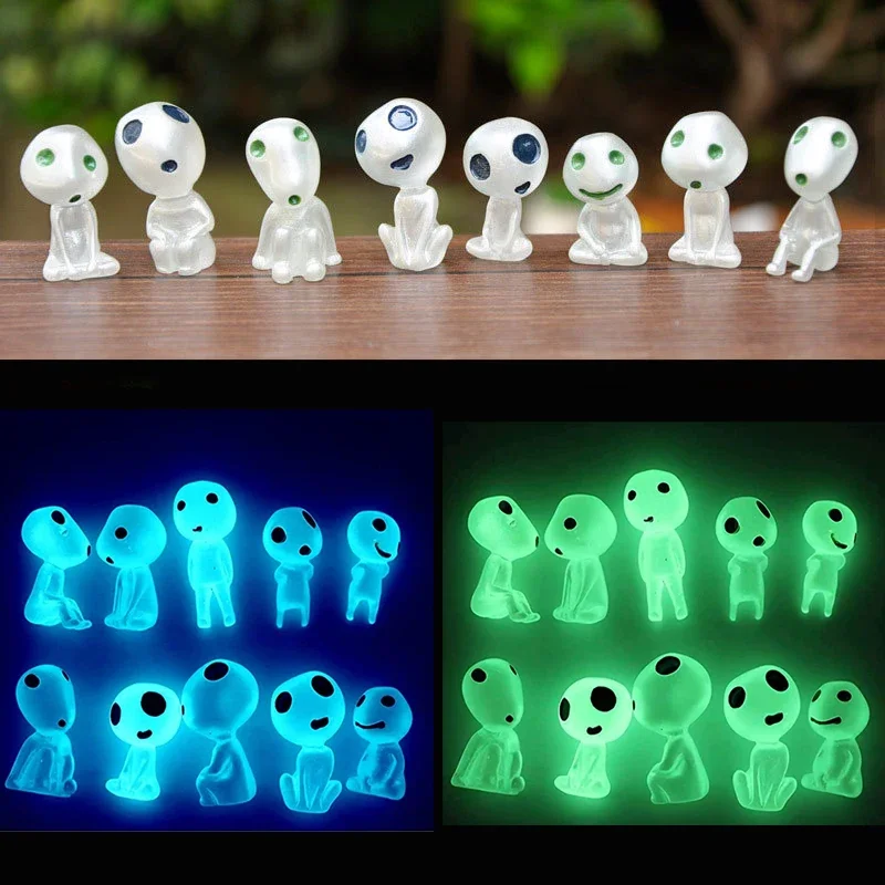 

Luminous Tree Elves Spirits Micro Landscape Figure Ornament Glowing Miniature Gardening Decoration