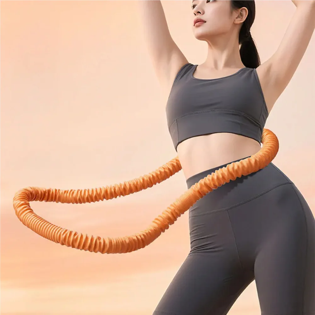 

Fitness Circle Portable Exercise Ring Foldable Waist Shaping Soft Spring Circle Abdominal Exercise Ring Used for Aerobic Exercis