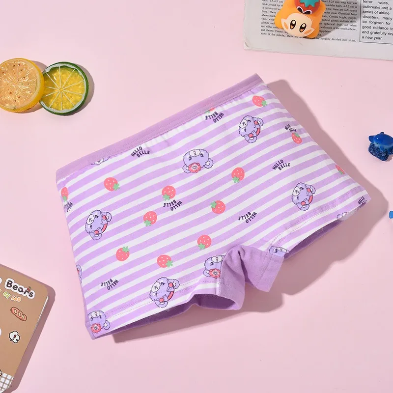 Soft Cotton Girls Underwear 4 Pack Cartoon Character Boyshorts Kids Panties Cute Briefs 2-9T