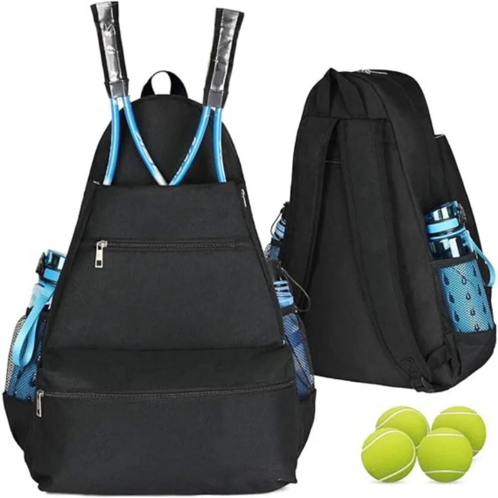 

Oxford Tennis Bag with Ventilated Shoe Compartment Waterproof Racket Bags Holds 2 Rackets Pickleball Backpack for Men and Women