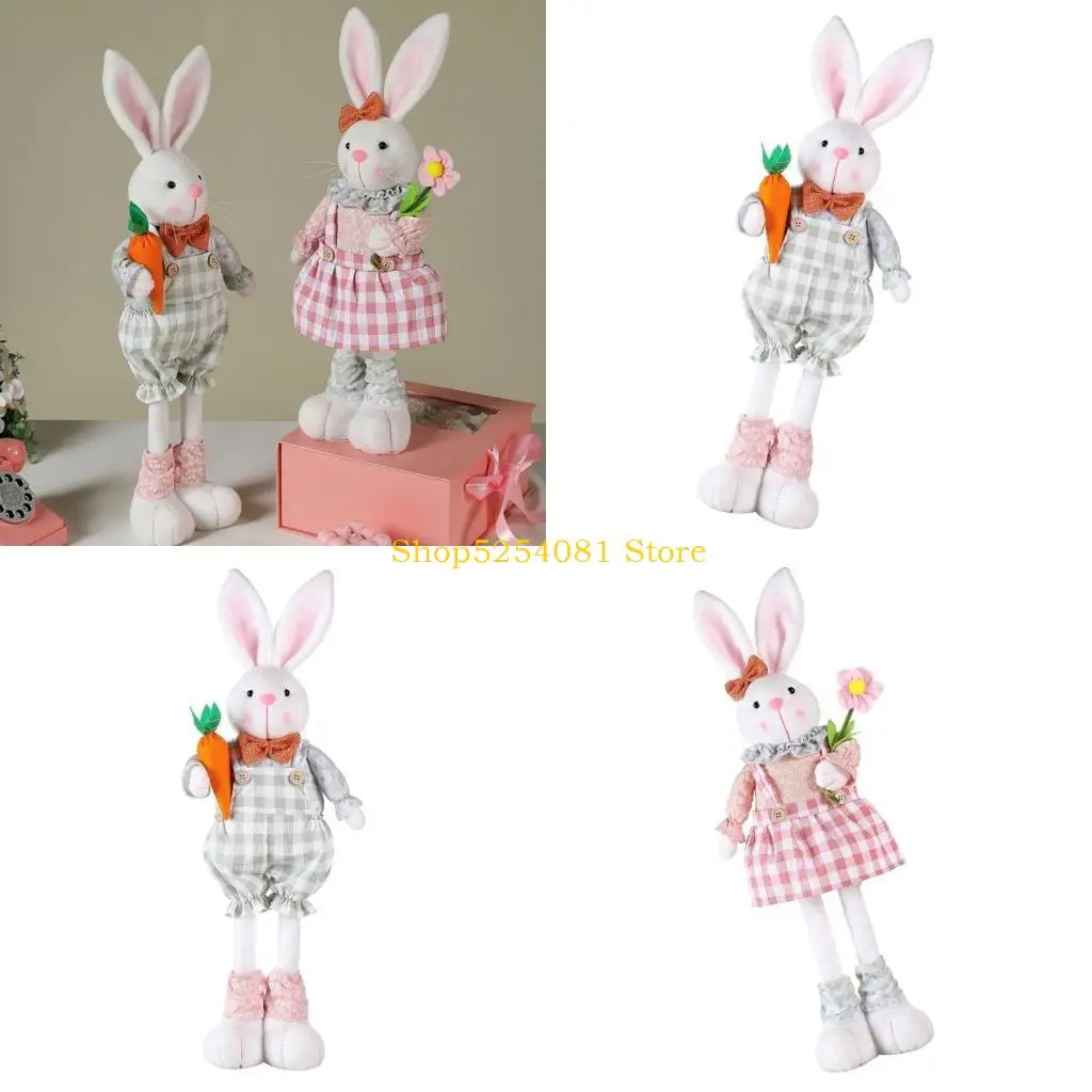 

Фигурки пасхальных кроликов AXYC, фигурка пасхального кролика с регулируемыми ногами, украшение для дома