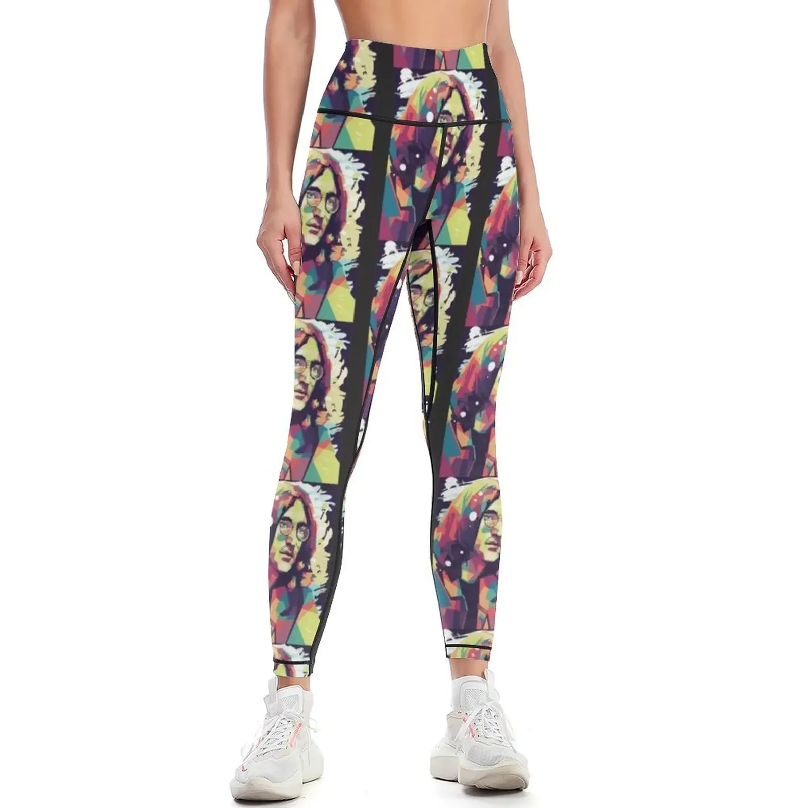

Jhon Lennon Jhon Lennon Leggings high waist gym's sportswear gym top Women's trousers Womens Leggings