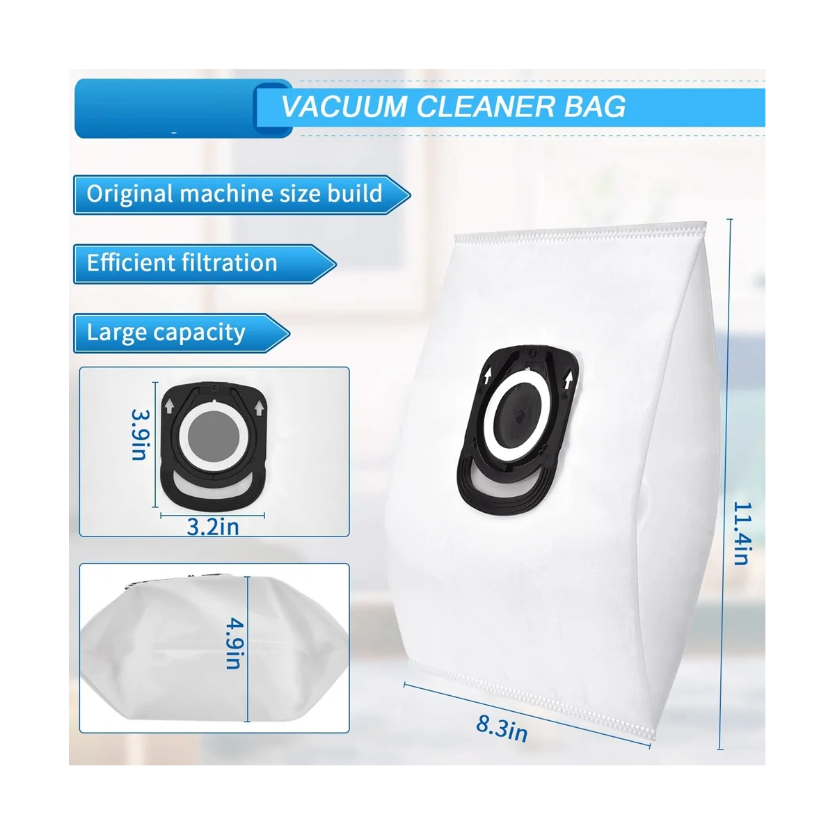 Bolsa para polvo Bolsas para aspiradora + ZR200520 ZR200720, Adecuadas para piezas compactas Power, X- Power y Silence Force-hot