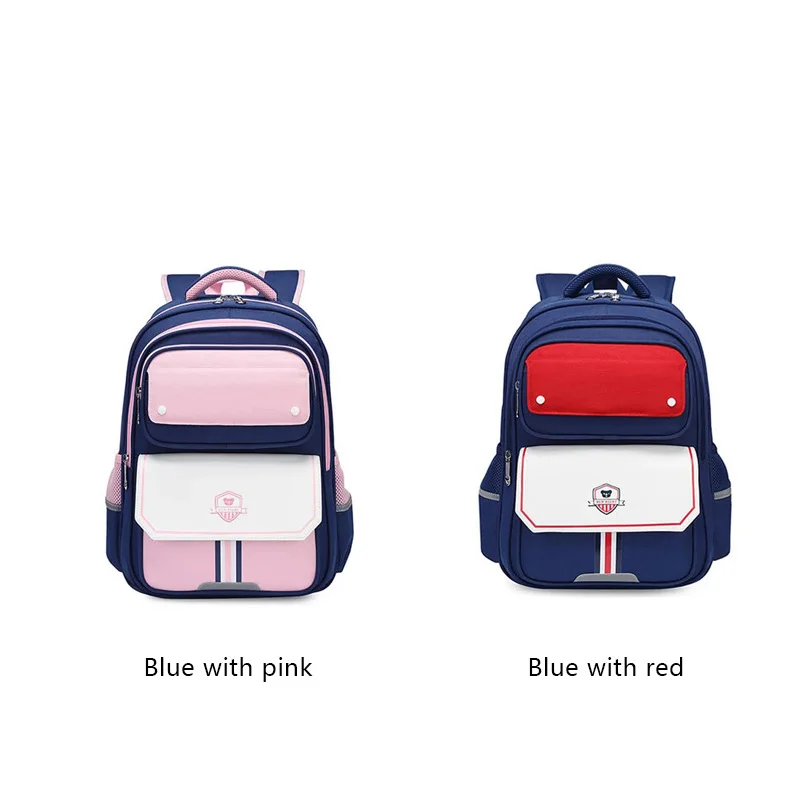 SUN EIGHT Oxford Primary School Bags New Boy Backpack For Kids 6 Bright Colors Zippers Rucksack