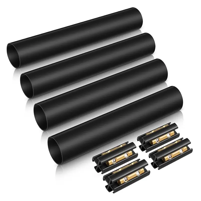 AT05-Wire Splice Kit 4-Pack For Underground Wiring, Handles 14/3 To 8/3 UF Wire, Up To 600 Volts, Includes Connectors& Shrink Tu