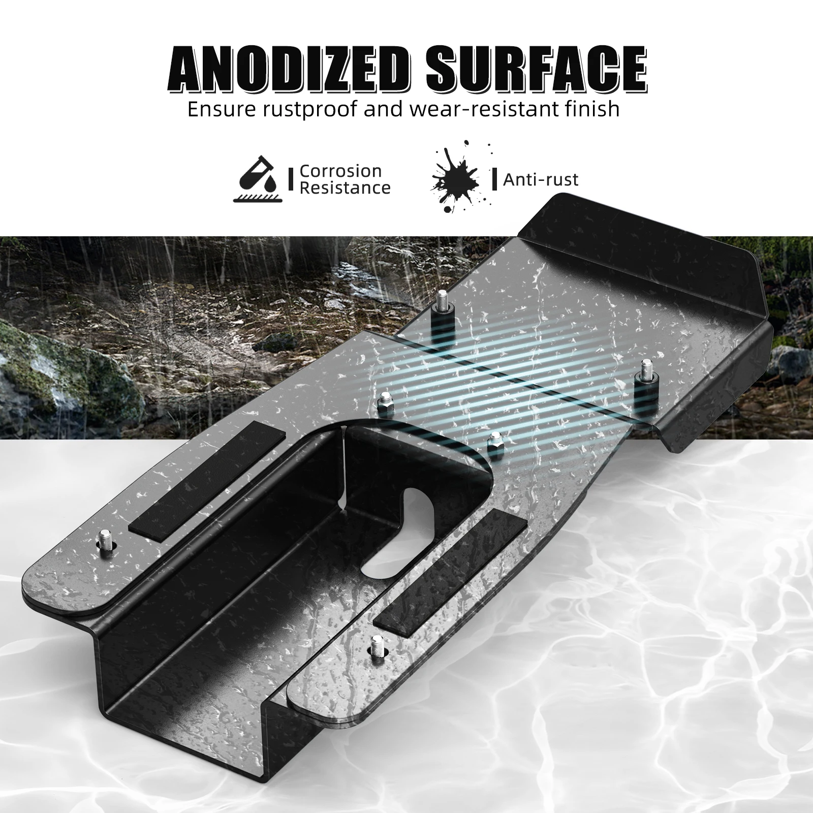 NICECNC ATV Swing Arm Skid Plate For Yamaha Raptor 700 Raptor 700R YFM700 YFM700R 1PE-F219X-00-00 Rustproof Anodized