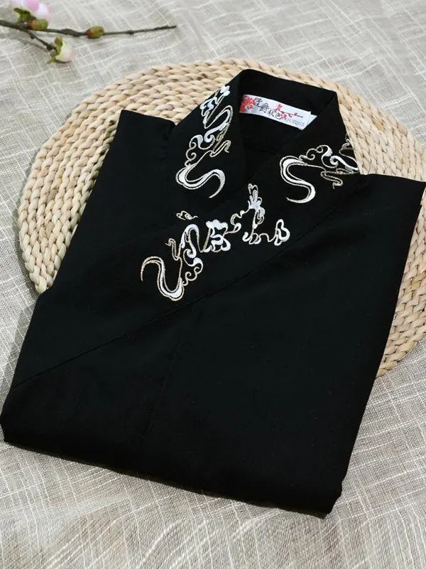 

Женская вышитая куртка-жакет больших размеров в корейском стиле, осенняя, повседневная, свободного кроя, с воротником, для полных женщин (до 300 фунтов)