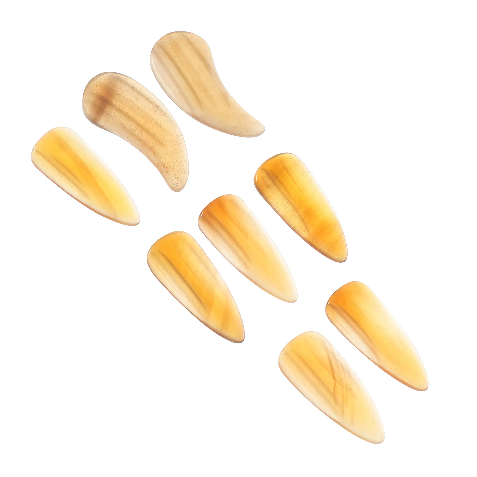 

8Pcs Guzheng Finger Nails Durable Protective Covers Moderate Thickness Timbre Expression Portable Practice Tools