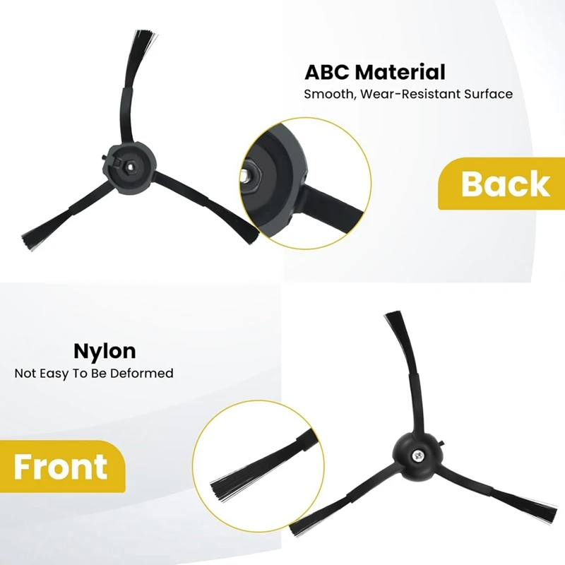 การเปลี่ยนแปรงด้านข้าง 4 ชิ้นสําหรับ Roborock S8 Pro Ultra, S7 Max Ultra, Qrevo, Qrevo Slim Series Parts