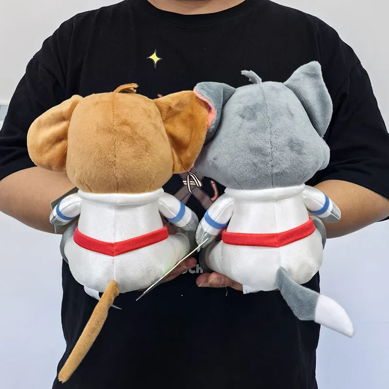 新着 20 センチメートル宇宙飛行士トムとジェリーぬいぐるみかわいいオリジナルぬいぐるみ人形完璧な誕生日ギフト