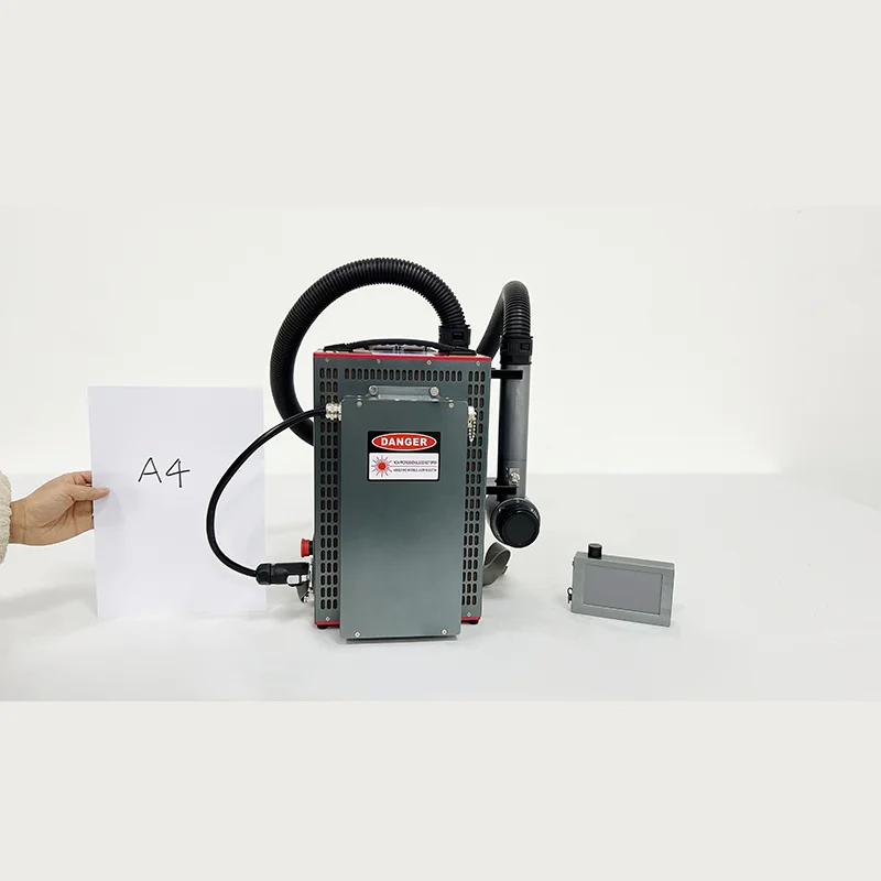 Máquina de limpieza por pulsos de mochila de 100W con personalización de fábrica para máquina de limpieza portátil de óxido de precisión