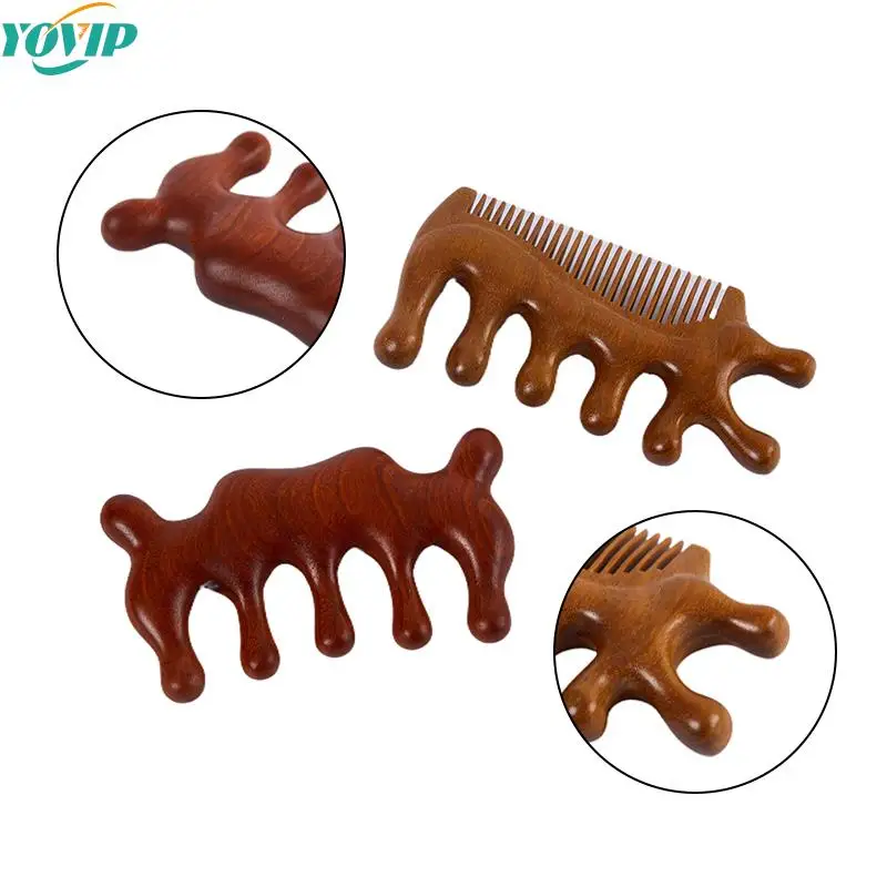 

1Pcs Body Meridian Massage Comb Sandalwood Widen Tooth Comb Acupuncture Therapy Blood Circulation Anti-static Smooth Hair