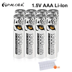 PALO 1300mWh 1.5V AAA Rechargeable Li-Ion Battery AAA 3A Bateria Batteries for Camera Toy Car Clocks Computer Motherboard