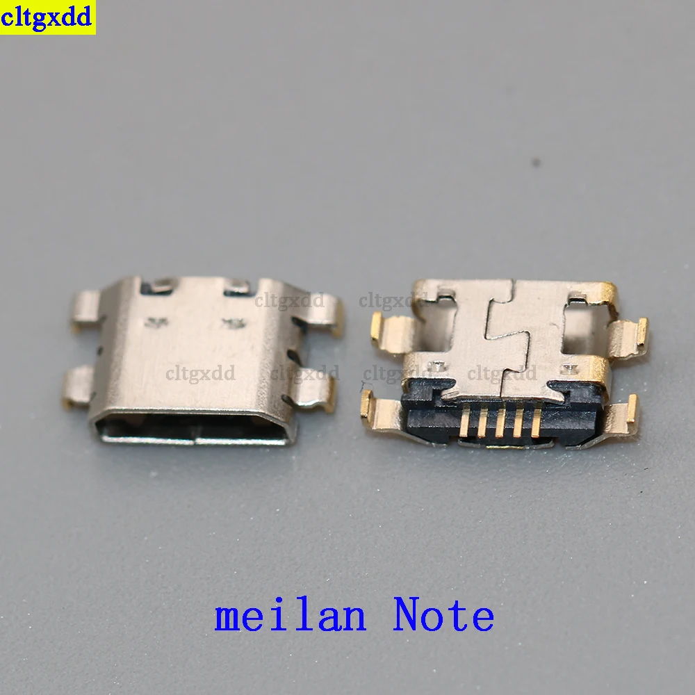 cltgxdd 5piece Micro USB connector FOR Meizu Meilan 1 2 3 E3 X Metal Note2 Note3 Note5 Note6 Note8socket charging port plug