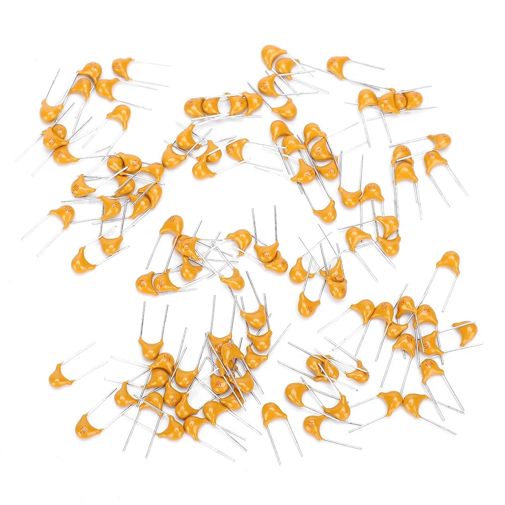 1000Pcs Ceramic Capacitor InLine Monolithic 0.1UF Pin Pitch 5.08MM DC50V Deviation 10%