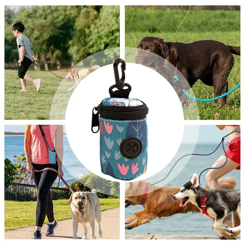 Dog Poop Bag Carrier Portable Pet Waste Bag Dispenser Dog Garbage Holder Dispensers outdoor Multi-functional Cleaning Supplies