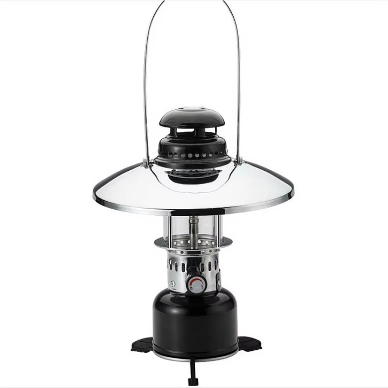 Outdoor Camping Light Gas Light Silver/Black