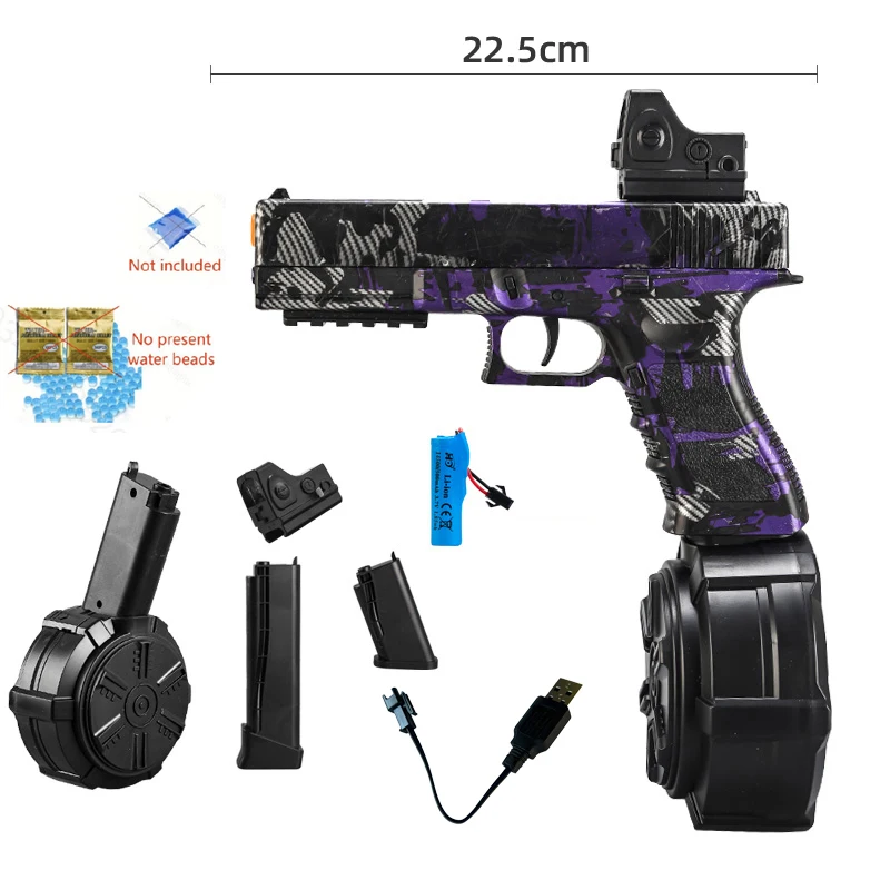 Gel Ball Toy Gun G17 Multi-Color Optional Manual All-In-One Outdoor Suitable Interactive New Year Gift Game Same Model