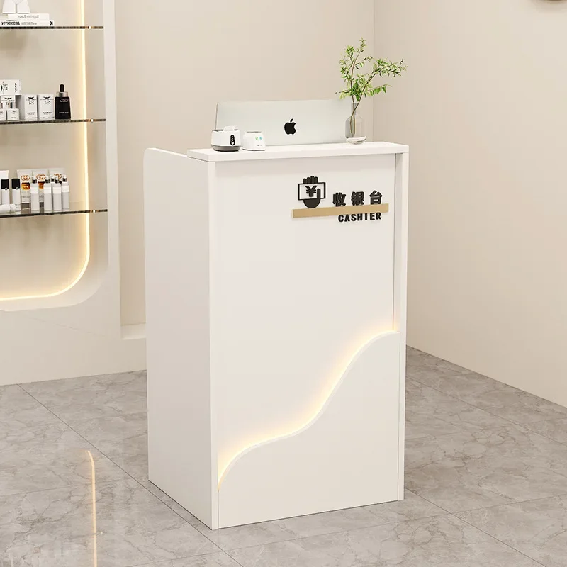 Modern Minimalist Reception Desk Restaurant Cashier Small Counter Simple Bar Table Beauty Salon Barber Shop Nail Shop Front Desk