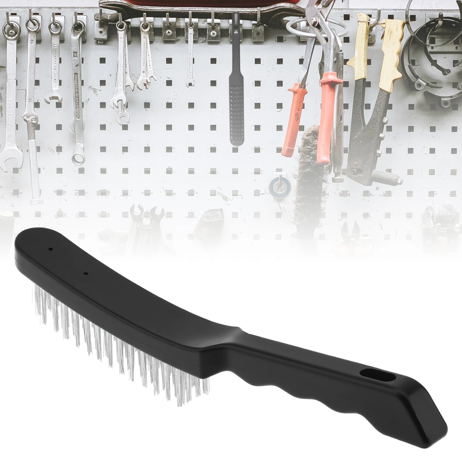 

Galvanized Steel Wire Brush for Cleaning Rust Removal Welding Slag Paint with Ergonomic Handle Metal Wire Brush