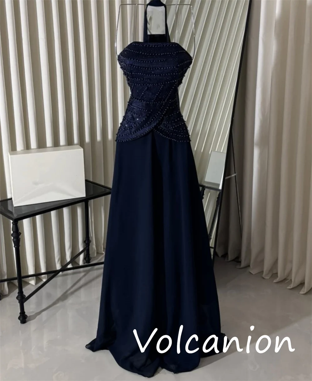 Personalizado requintado jérsei lantejoulas plissado a linha sem alças vestidos longos sob medida ocasião simples clássico