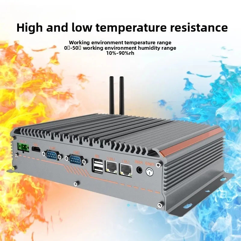 All-aluminum miniature industrial control computer: fanless, fully enclosed, embedded mini industrial control computer