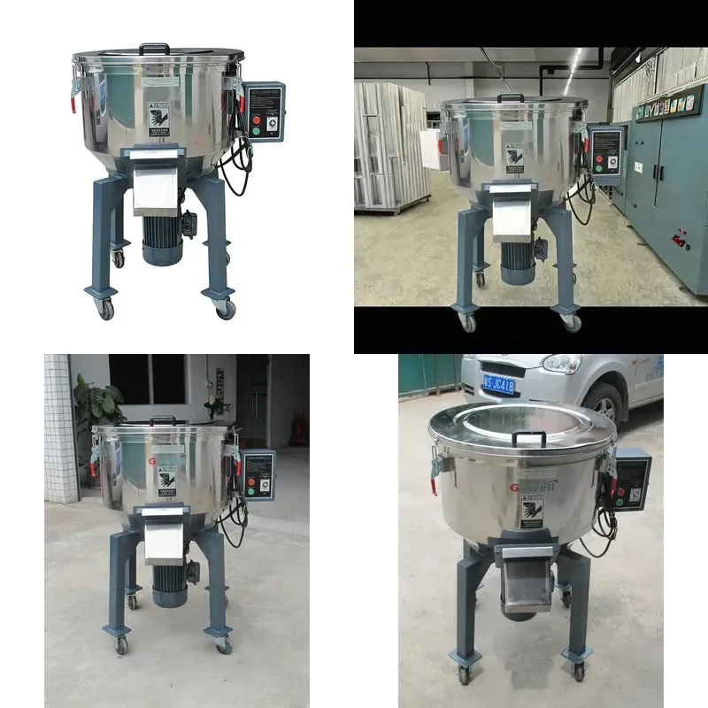 Automatic Vertical Stainless Steel Plastic Particle Mixer V Type Toner 50kg Capacity Continuous Work 380V