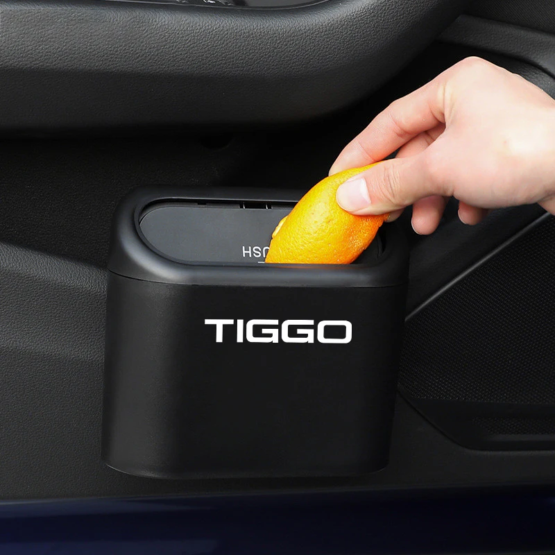 1PCS Car Trash Pressing Type Trash Can Auto Door Storage Barrel For Chery TIGGO 3 TIGGO 4 5 7 PRO 8 plus Car Interior Accessory