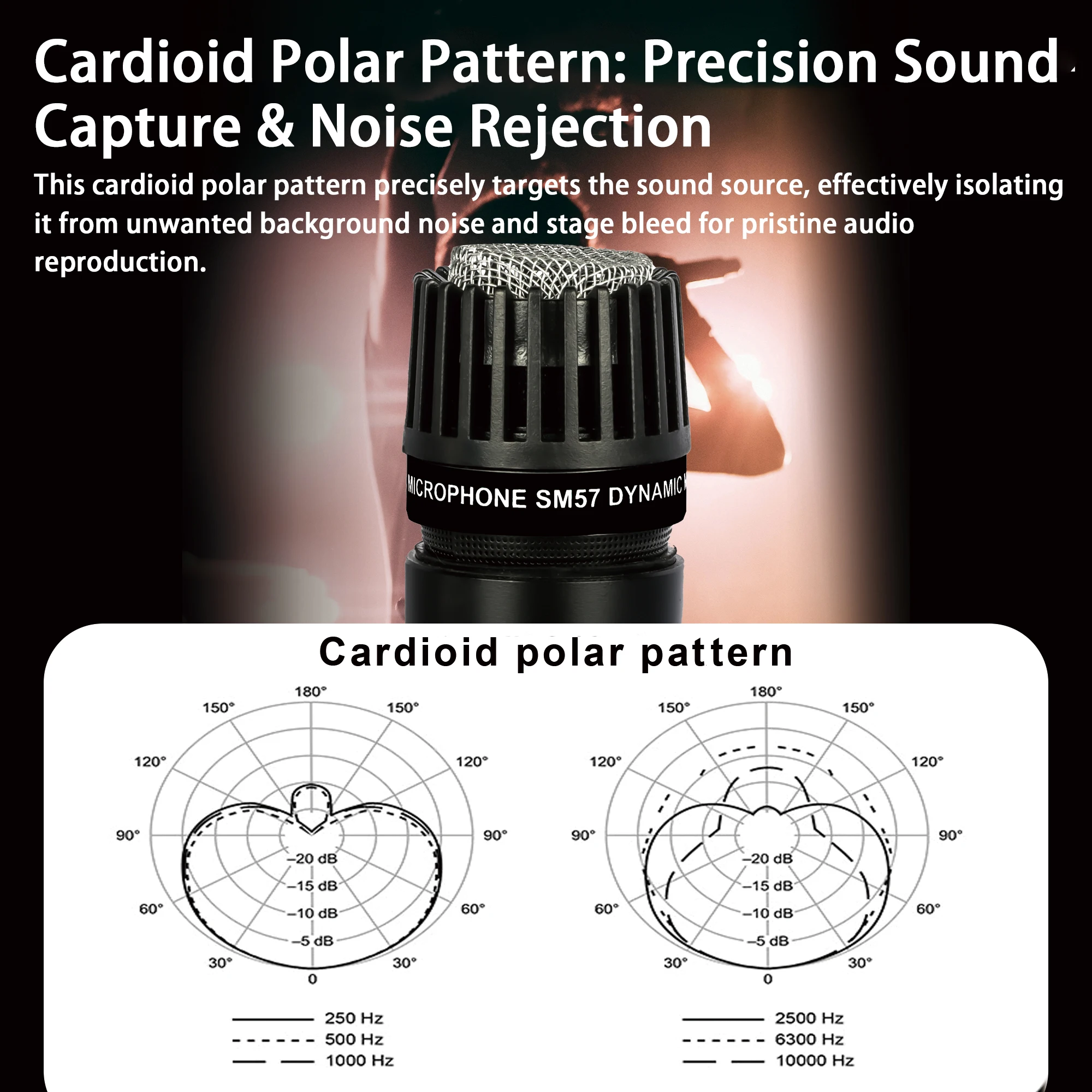 Lokchonk  Handheld Mic Vocal Cardioid Microphone For Livehouse,Karaoke SM57