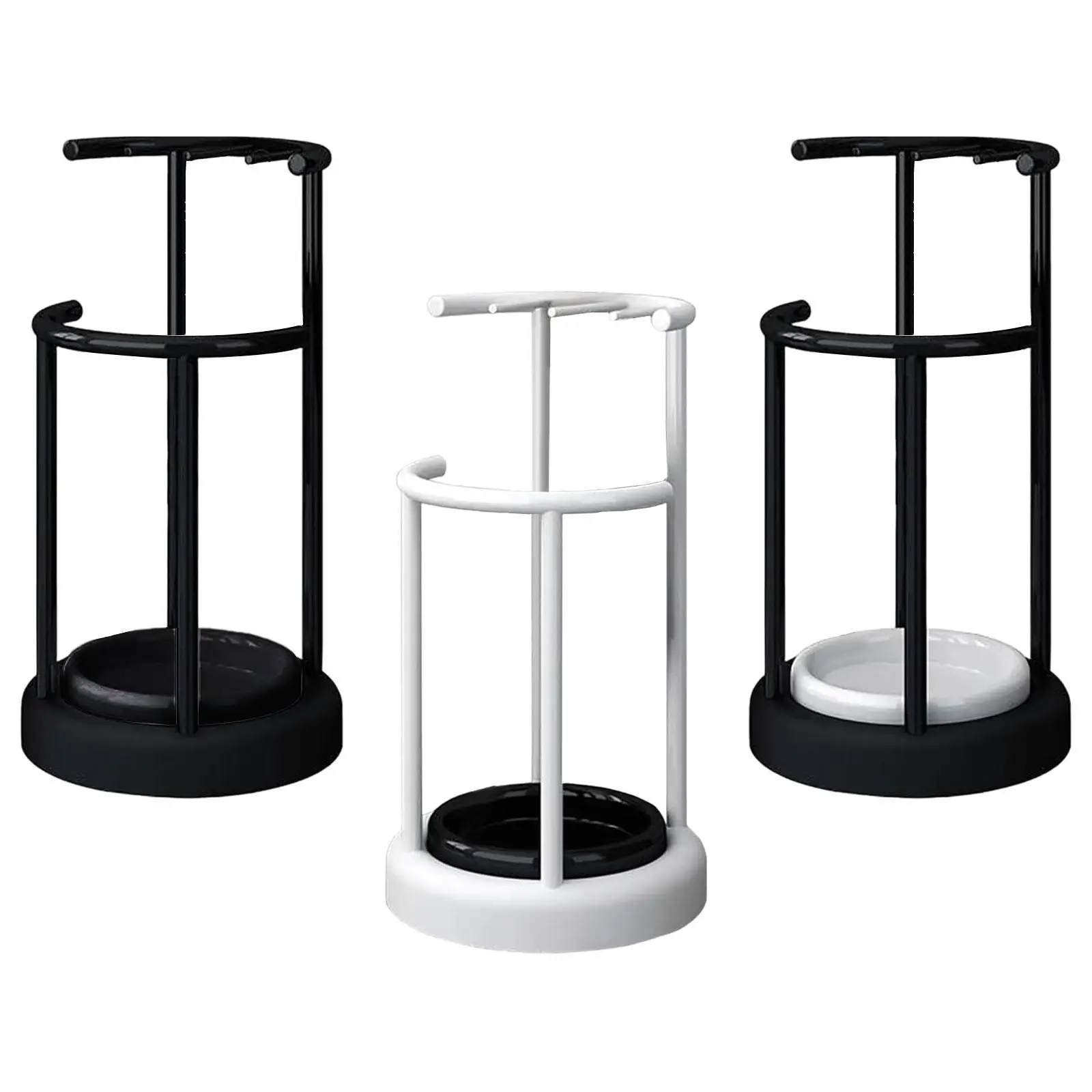 Metal Umbrella Stand Rack Multifunction Sturdy Walking Sticks Holder Umbrella Organizer for Hallway Garage Office Hotel Corridor