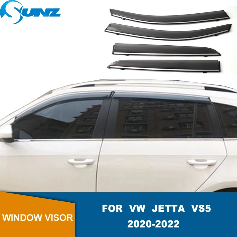 

Side Window Visors For VW JETTA VS5 2020 2021- Car Window Deflector Rain Guard Visor Awnings Shelters Auto Accessories SUNZ