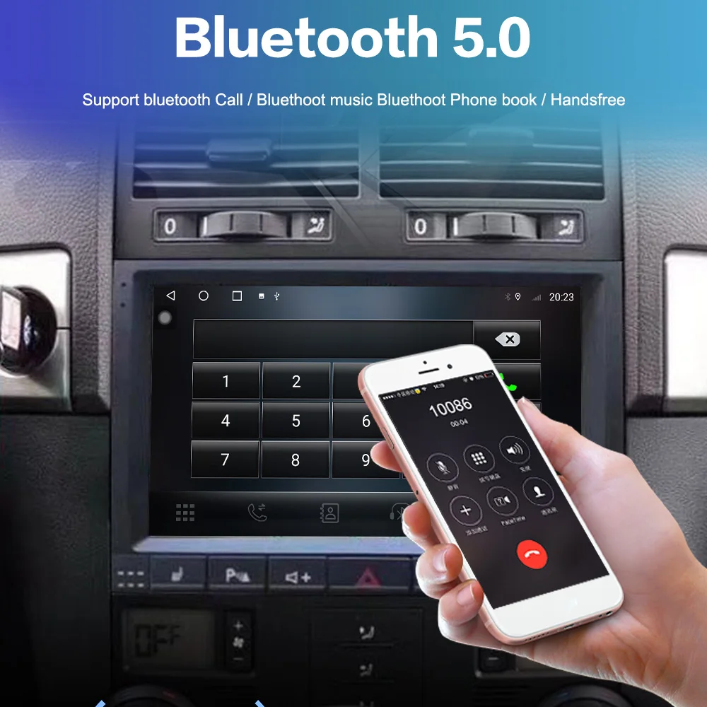 9 Inch Carplay for Touareg 2003-2010 Auto Touch Screen Multimedia Player Android 13 Navi Car Radio Head Unit