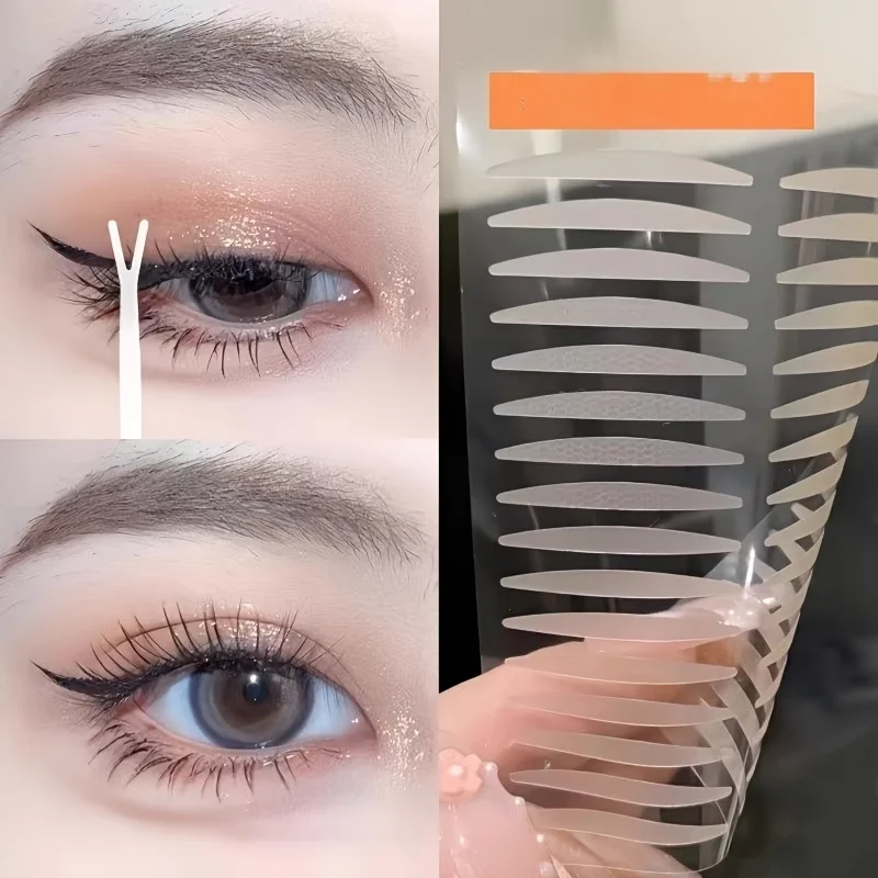 120 Pcs Invisible Breathable Fiber Eyelid Tapes, Instant Eye Lift for Single & Uneven Eyes, Seamless Double Eyelid Stickers