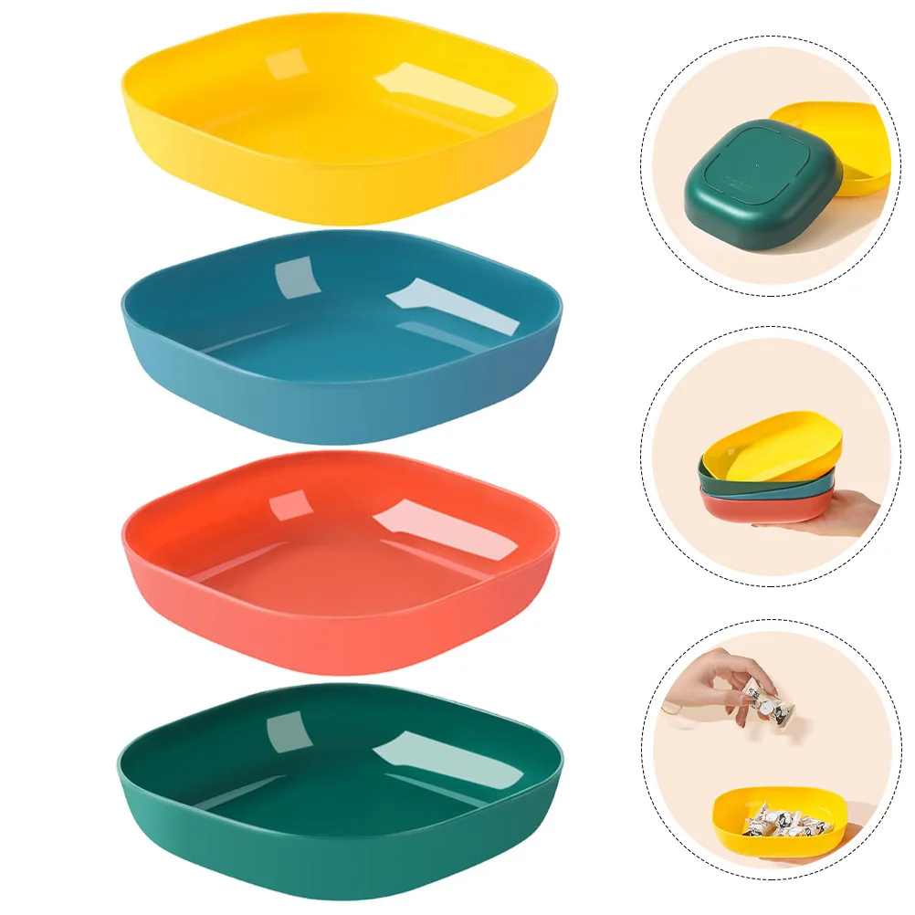 

8pcs Small Plates Set Assorted Color Side Dish Plate For Cold Dishes Appetizer Sauce Snack Spice Bowl Food Serving Kitchen
