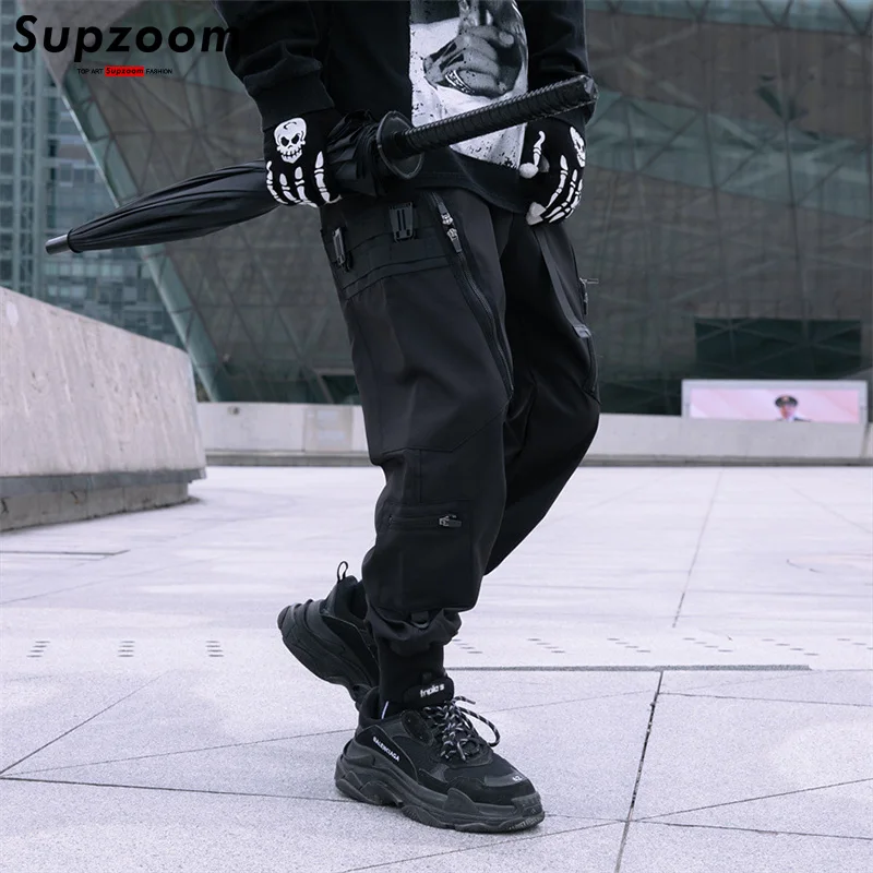 Supzoom 新着ホットトップファッションルーズコットンポケット販売ブランドオーバーオールマルチバッグハイストリートカジュアルカーゴパンツ