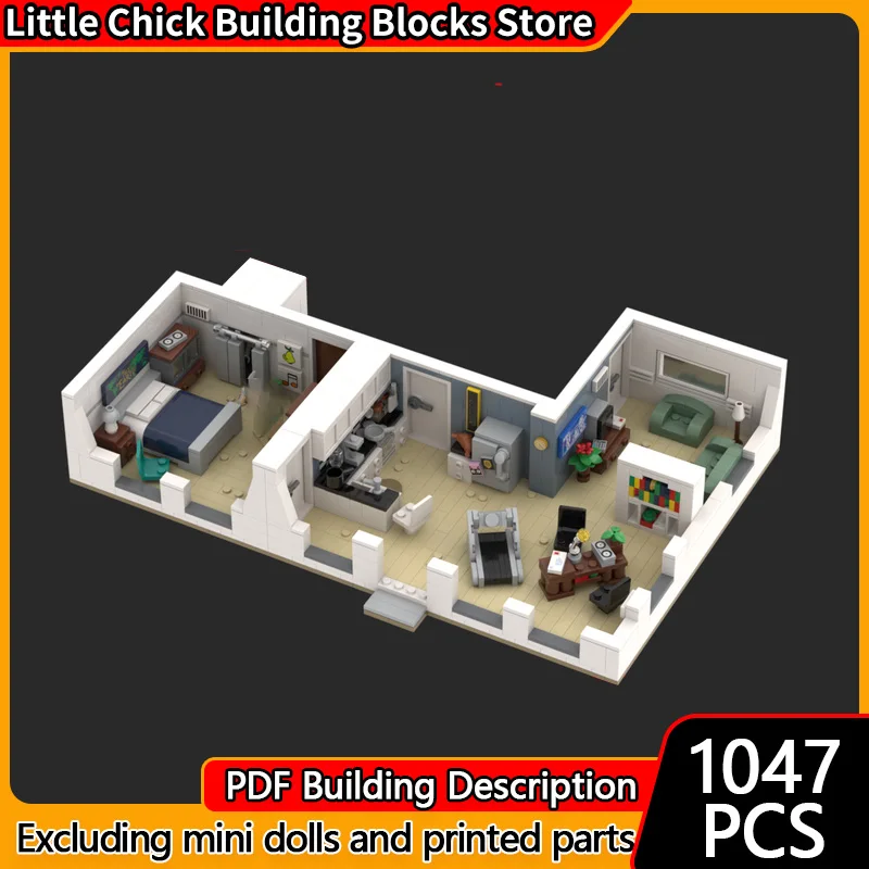 

City Street View Model MOC Building Bricks Popular TV Drama Scene Modular Technology Children Holiday Gifts Assemble Toys Suit