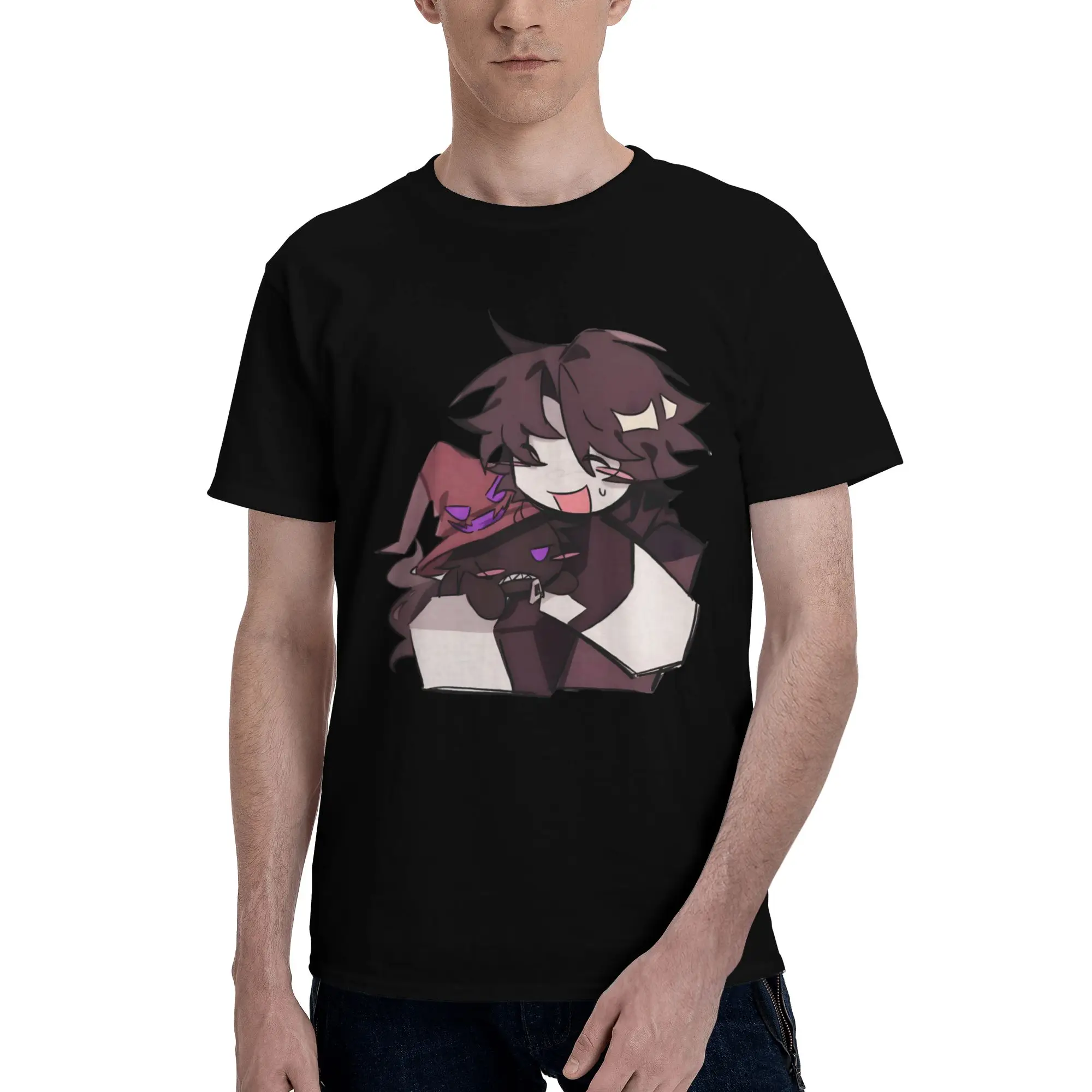 Humorous Azuretime Anime Azure Two Time T-Shirts for Men O Neck 100% Cotton T Shirts  Short Sleeve Tees 4XL 5XL 6XL Clothing